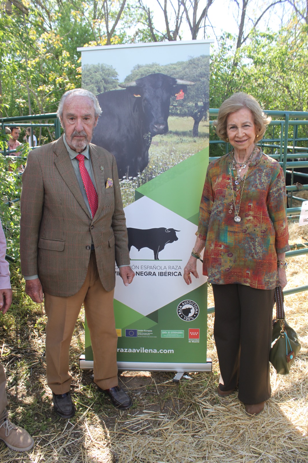 Doña Sofía junto al Marqués de Valdueza