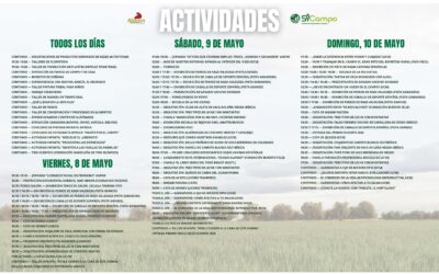 Programa de actividades SICampo 2026, 8 al 10 de mayo
